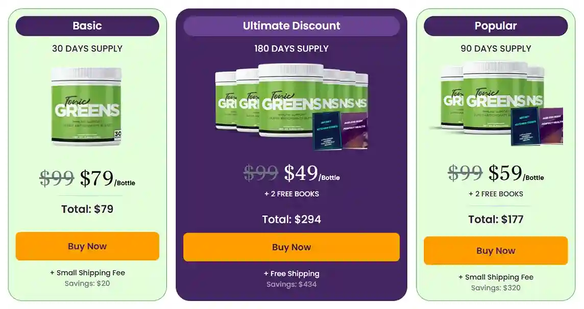 TonicGreens price